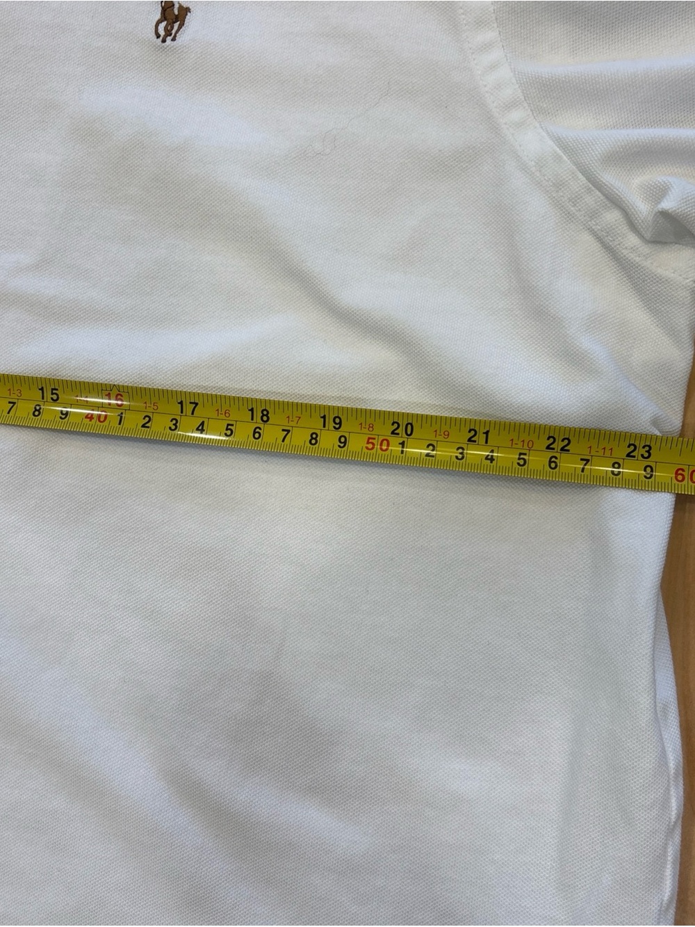 Ralph Lauren Knit Oxford 4 Button Polo White Men’s XL Flesh Pony - Picture 5 of 6